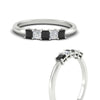 Load image into Gallery viewer, half-carat-princess-black-diamond-anniversary-band-in-white-gold-fdwb8008prblackangle3-0.50ct-nl-wg
