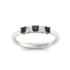 Load image into Gallery viewer, half-carat-princess-black-diamond-anniversary-band-in-white-gold-fdwb8008prblackangle5-0.50ct-nl-wg
