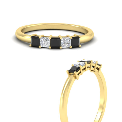 half-carat-princess-black-diamond-anniversary-band-in-yellow-gold-fdwb8008prblackangle3-0.50ct-nl-yg