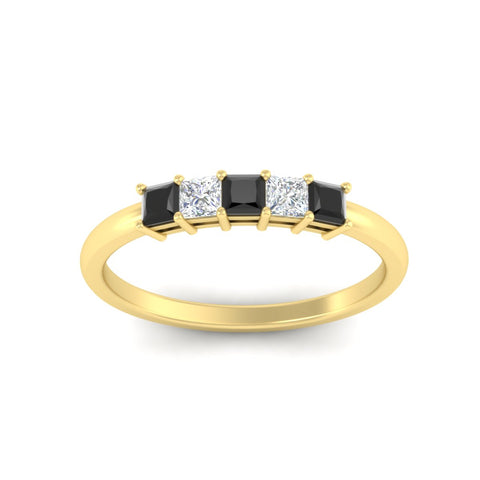 half-carat-princess-black-diamond-anniversary-band-in-yellow-gold-fdwb8008prblackangle5-0.50ct-nl-yg