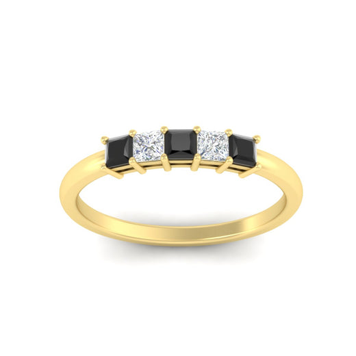 half-carat-princess-black-diamond-anniversary-band-in-yellow-gold-fdwb8008prblackangle5-0.50ct-nl-yg
