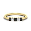 Load image into Gallery viewer, half-carat-princess-black-diamond-anniversary-band-in-yellow-gold-fdwb8008prblacksleep-0.50ct-nl-yg