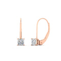 Thumbnail 1 - half-carat-princess-cut-diamond-lever-back-earrings-in-rose-gold-FDEAR9225PR-0.50CT-NL-RG