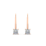 Load image into Gallery viewer, half-carat-princess-cut-diamond-lever-back-earrings-in-rose-gold-FDEAR9225PR-0.50CT-NL-RG
