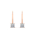 Thumbnail 5 - half-carat-princess-cut-diamond-lever-back-earrings-in-rose-gold-FDEAR9225PR-0.50CT-NL-RG