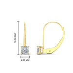 Load image into Gallery viewer, half-carat-princess-cut-diamond-lever-back-earrings-in-yellow-gold-FDEAR9225PR-0.50CT-NL-YG
