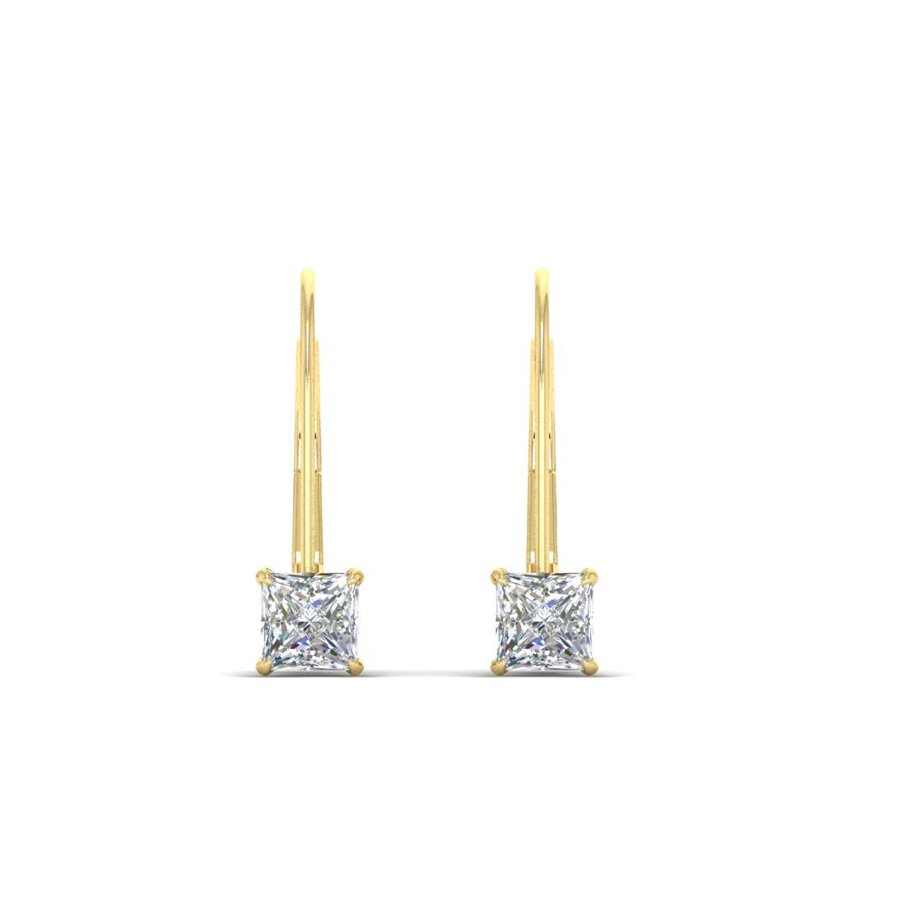 half-carat-princess-cut-diamond-lever-back-earrings-in-yellow-gold-FDEAR9225PR-0.50CT-NL-YG