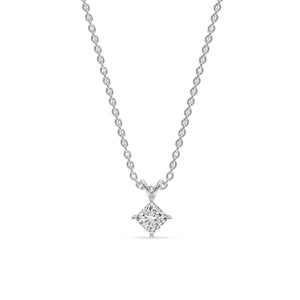 Princess Cut Solitaire Kite Diamond Pendant