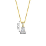 Load image into Gallery viewer, Pavé Bail Princess Cut Diamond Pendant