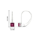 Thumbnail 45 - half-carat-princess-cut-pink-sapphire-lever-back-earrings-in-white-gold-FDEAR9225PRGSADRPI-0.50CT-NL-WG
