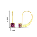 Thumbnail 77 - half-carat-princess-cut-pink-sapphire-lever-back-earrings-in-yellow-gold-FDEAR9225PRGSADRPI-0.50CT-NL-YG