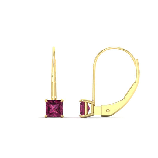 half-carat-princess-cut-pink-sapphire-lever-back-earrings-in-yellow-gold-FDEAR9225PRGSADRPI-0.50CT-NL-YG