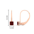 Thumbnail 24 - half-carat-princess-cut-ruby-lever-back-earrings-in-rose-gold-FDEAR9225PRGRUDR-0.50CT-NL-RG