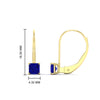 Load image into Gallery viewer, half-carat-princess-cut-sapphire-lever-back-earrings-in-yellow-gold-FDEAR9225PRGSABL-0.50CT-NL-YG