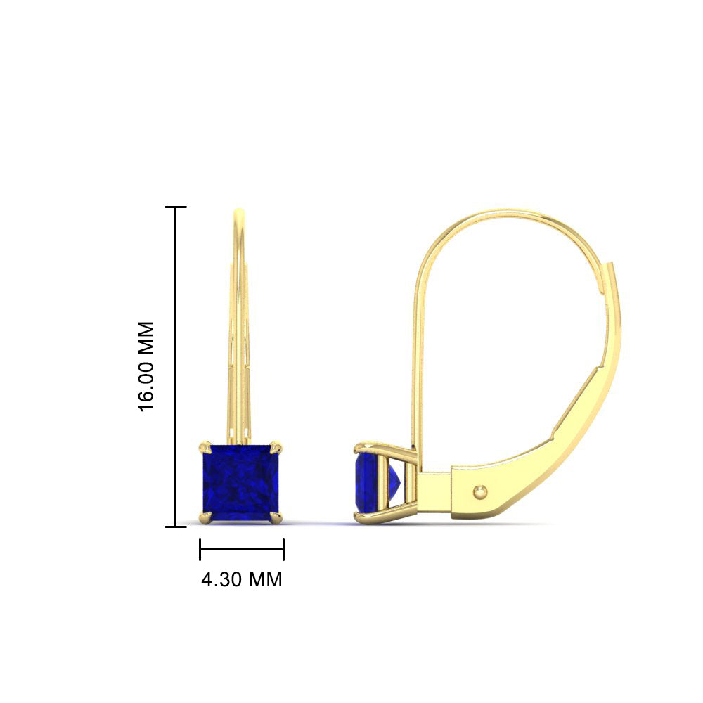 half-carat-princess-cut-sapphire-lever-back-earrings-in-yellow-gold-FDEAR9225PRGSABL-0.50CT-NL-YG