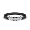 Load image into Gallery viewer, half-carat-princess-diamond-anniversary-band-in-black-gold-fdwb8008prsleep-0.50ct-nl-bg