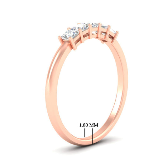 half-carat-princess-five-stone-anniversary-ring-in-rose-gold-fdwb8008prangle2-0.50ct-nl-rg-hw