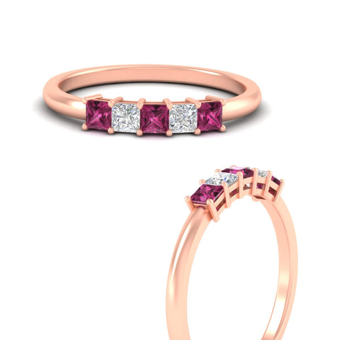 half-carat-princess-pink-sapphire-anniversary-band-in-rose-gold-fdwb8008prgsadrpiangle3-0.50ct-nl-rg