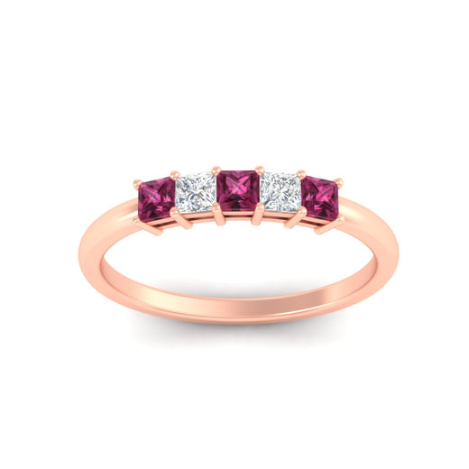 half-carat-princess-pink-sapphire-anniversary-band-in-rose-gold-fdwb8008prgsadrpiangle5-0.50ct-nl-rg