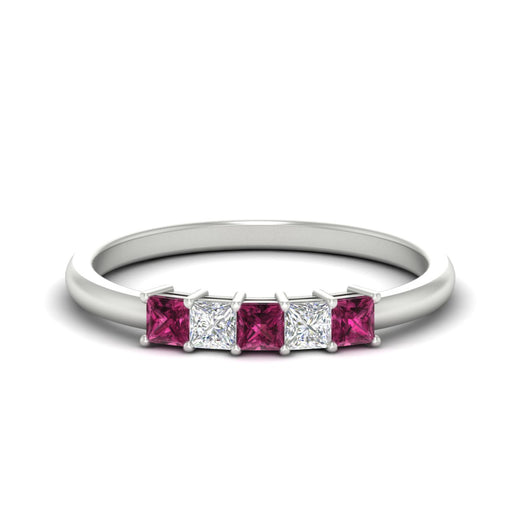 half-carat-princess-pink-sapphire-anniversary-band-in-white-gold-fdwb8008prgsadrpisleep-0.50ct-nl-wg