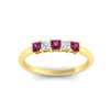 Load image into Gallery viewer, half-carat-princess-pink-sapphire-anniversary-band-in-yellow-gold-fdwb8008prgsadrpiangle5-0.50ct-nl-yg