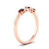 Load image into Gallery viewer, half-carat-princess-ruby-anniversary-band-in-rose-gold-fdwb8008prgrudrangle2-0.50ct-nl-rg