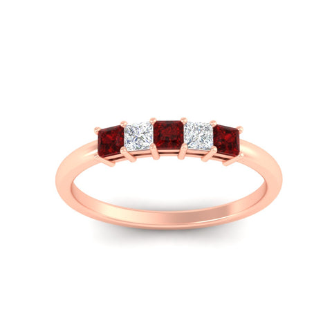 half-carat-princess-ruby-anniversary-band-in-rose-gold-fdwb8008prgrudrangle5-0.50ct-nl-rg
