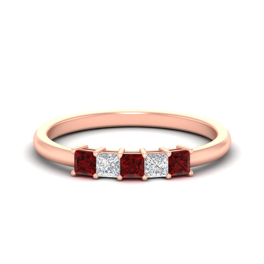 half-carat-princess-ruby-anniversary-band-in-rose-gold-fdwb8008prgrudrsleep-0.50ct-nl-rg