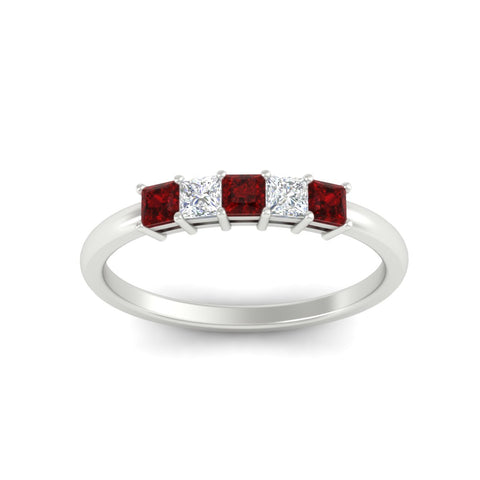 half-carat-princess-ruby-anniversary-band-in-white-gold-fdwb8008prgrudrangle5-0.50ct-nl-wg
