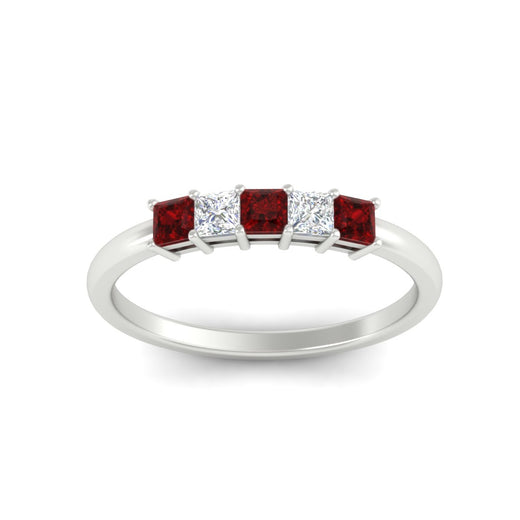 half-carat-princess-ruby-anniversary-band-in-white-gold-fdwb8008prgrudrangle5-0.50ct-nl-wg