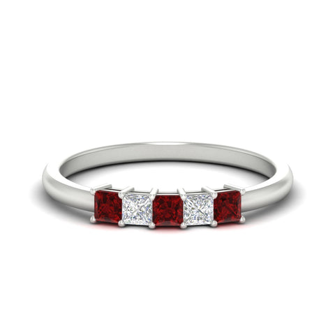 half-carat-princess-ruby-anniversary-band-in-white-gold-fdwb8008prgrudrsleep-0.50ct-nl-wg