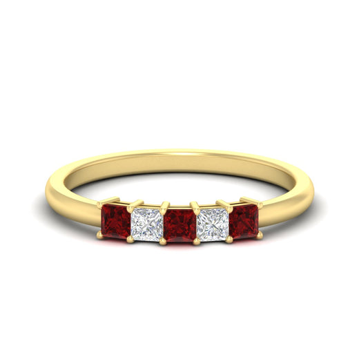 half-carat-princess-ruby-anniversary-band-in-yellow-gold-fdwb8008prgrudrsleep-0.50ct-nl-yg