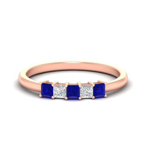 half-carat-princess-sapphire-anniversary-band-in-rose-gold-fdwb8008prgsablsleep-0.50ct-nl-rg