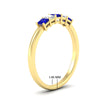 Load image into Gallery viewer, half-carat-princess-sapphire-anniversary-band-in-yellow-gold-fdwb8008prgsablangle2-0.50ct-nl-yg-hw