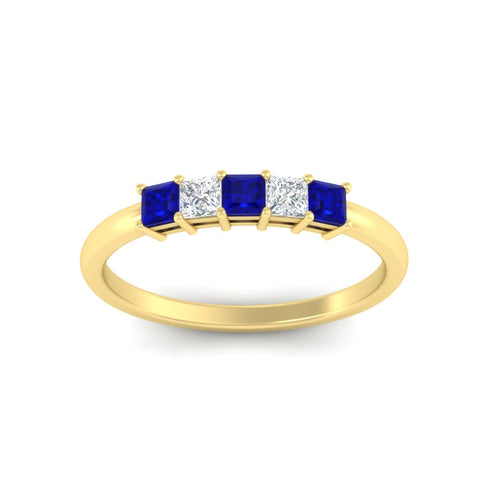 half-carat-princess-sapphire-anniversary-band-in-yellow-gold-fdwb8008prgsablangle5-0.50ct-nl-yg