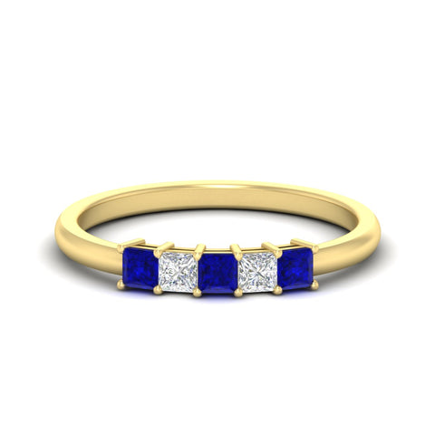 half-carat-princess-sapphire-anniversary-band-in-yellow-gold-fdwb8008prgsablsleep-0.50ct-nl-yg