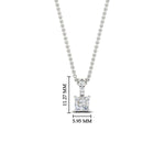 Load image into Gallery viewer, Pavé Bail Princess Cut Diamond Pendant