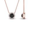 Load image into Gallery viewer, half-carat-round-black-diamond-halo-necklace-in-FD-PD10984GBLACK-0.50CT-NL-RG-GS
