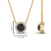 Load image into Gallery viewer, half-carat-round-black-diamond-halo-necklace-in-FD-PD10984GBLACK-0.50CT-NL-YG-GS