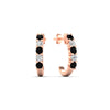 Load image into Gallery viewer, half-carat-round-cut-black-diamond-hoops-earrings-in-rose-gold-fdear40640gblackangle1-nl-rg