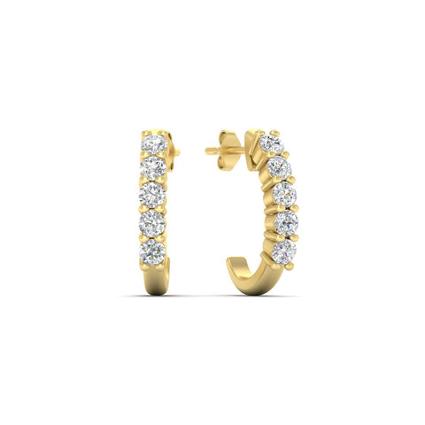 Half Huggie Hoop Earring