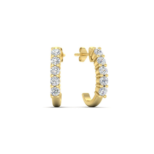 Half Huggie Hoop Earring