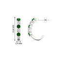 Thumbnail 21 - half-carat-round-cut-emerald-hoops-earrings-in-white-gold-fdear40640gemgrangle3-nl-wg-hw