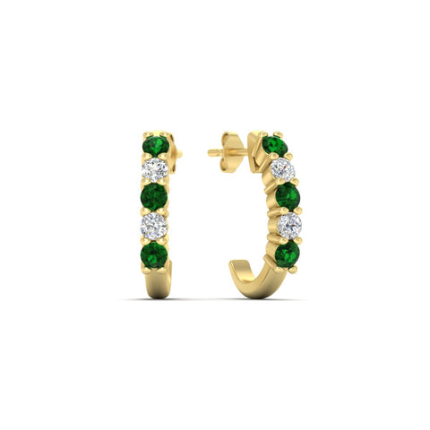 Half Huggie Hoop Earring