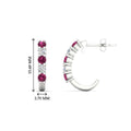 Thumbnail 15 - half-carat-round-cut-pink-sapphire-hoops-earrings-in-white-gold-fdear40640gsadrpiangle3-nl-wg-hw