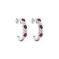 Thumbnail 17 - half-carat-round-cut-pink-sapphire-hoops-earrings-in-white-gold-fdear40640gsadrpiangle4-nl-wg