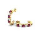 Thumbnail 91 - half-carat-round-cut-pink-sapphire-hoops-earrings-in-yellow-gold-fdear40640gsadrpiangle5-nl-yg