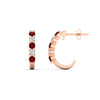 Load image into Gallery viewer, half-carat-round-cut-ruby-hoops-earrings-in-rose-gold-fdear40640grudrangle3-nl-rg