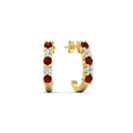 Thumbnail 98 - Half Huggie Hoop Earring