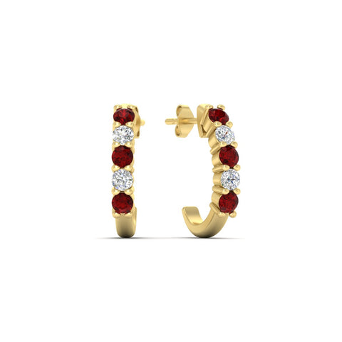 Half Huggie Hoop Earring